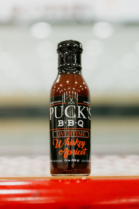 Puck's BBQ Overtime - Whiskey Apricot 12 oz.